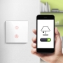 Hama | Smart Wi-Fi & touch switch, Alexa/Google Home compatible, timer, app control, white color [energy efficiency class A+]