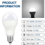 LED bulb E27 12W cold white 6000K