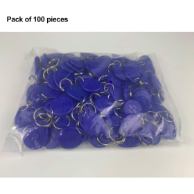 FST 100pcs EM 125KHz EM4100 брелоки RFID картки контролю доступу RFID брелоки TK4100 Smart ID картка тільки для читання (синій)