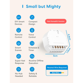 Meross WiFi Relais WLAN Schalter funktioniert Apple HomeKit
