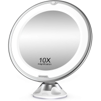 BEAUTURAL cosmetic mirror with LED lighting, 360° rotatable
