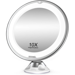 BEAUTURAL Kosmetikspiegel mit LED-Beleuchtung, 360° drehbar