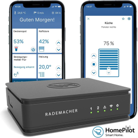 Rademacher RolloTron Comfort DuoFern 1800-UW - Электронное устройство для намотки ремня с радиоуправлением для жалюзи, для ремня шириной 23 мм, максимум 45 кг (доступен преемник HOMEPILOT)