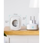 GHome Smart WiFi socket 16A, комплект розеток WiFi із 4 штук, розетка розумного дому працює з Alexa Google Home, вимірювання споживання електроенергії, таймер голосового керування, ТІЛЬКИ на 2,4 ГГц WiFi.230 В || 50/60 Гц || 20-45°C