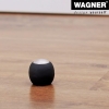 Настенный дверной упор WAGNER EGG - диаметр 30 x 30 мм, цинковое литье под давлением под нержавеющую сталь, мягкий упор из термопластической резины, черный, для привинчивания, включая крепежный материал - 15517811