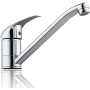 Single lever kitchen faucet with 360° swivel joint, chrome,