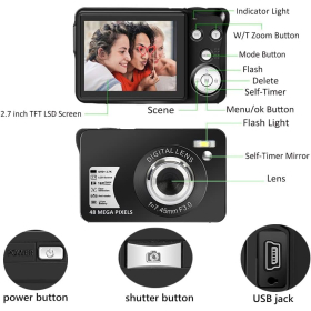 Digital Camera 2.7K Digital Camera 48MP Digital Camera