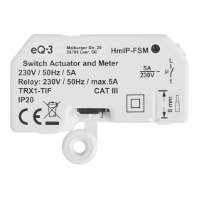 Actuador y contador de conmutación IP Homematic