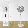 Midea S8: Quiet pedestal fan with remote control, 7 rotor blades