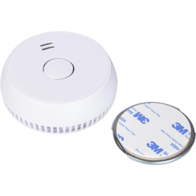 UNITEC Rauchwarnmelder mit Magnethalterung, Montage ohne Werkzeug und Bohren, mit starken 3M Klebepads für sicheren Halt, mit LED-Funktionsanzeige, Alarm bei Rauchentwicklung mit 85 dB