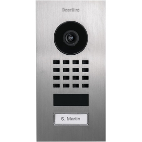 DoorBird D1101V IP-Video-Gegensprechanlage, versteckter Einbau, Edelstahl V2A