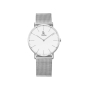 Alienwork IK Slim Ø36 mm unisex watch with ultra-thin mesh strap