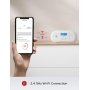 X-Sense WiFi Smart Carbon Monoxide Detector, Real-time mobile alerts with X-Sense Home Security App, Replaceable Battery, Bracketless Design, XC04-WX