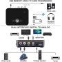 Anyzoo Bluetooth Audio Adapter - 2 in 1 Bluetooth Transmitter Empfänger für TV Laptop Stereoanlage Kopfhörer Lautsprecher, RCA/AUX Kabel, aptX HD & aptX LL, 10 Stunden Wiedergabezeit