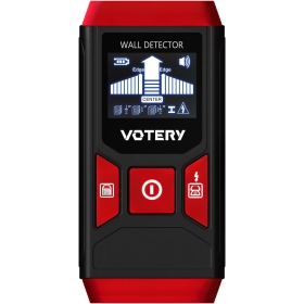 Votery Multifunctional stud detector with LCD display and acoustic alarm for locating power lines, wooden beams and metal pipes 