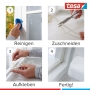 Tesa Moll P-Profile Seal – Rubber seal for insulating spaces between doors and windows – White – 25 m x 9 mm x 5.5 mm