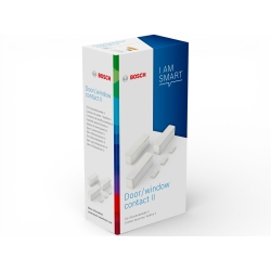 Датчики Bosch Smart Home Door/Window Contact II Plus - захист від злому за допомогою датчика вібрації, сумісний із Alexa та Google Assistant (комплект із 3)