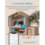 Meross Italian Smart Socket, Control de Energía, Enchufe WiFi (Tipo L) 16A 3840W, Control Remoto, Protección de Sobrecarga, Función Temporizador