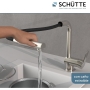 Schütte 79729 London sink faucet, Stainless steel look