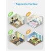 Cabezal termostático inteligente WiFi de Meross , compatible con Apple HomeKit, Alexa y Google Assistant, M30*1,5 mm, 6 adaptadores (requiere hub).