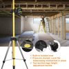 Huepar Laser Tripod 3.7 m Telescopic with Adjustable Mounting Screw Set