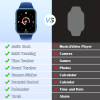 Kinder-Smartwatch mit Telefonfunktion, SOS, Kamera und Spielen, Dunkelblau