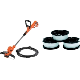 BLACK+DECKER BESTA530C10-QS Elektrischer Kantenschneider, Schnittbreite 30 cm, Auszug 10 Meter, 38