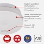 Brennenstuhl smoke detector RM L 3100 with integrated battery (tested and certified according to VdS ​​DIN EN 14604) white