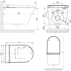 Dusch-WC BERNSTEIN Pro+ 1102