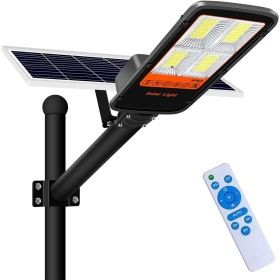 Kingwen 400W Solar Street Light with Dusk Sensor Cool White Color