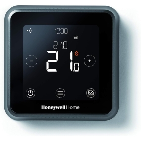 Honeywell Home T6 Wi-Fi Room Thermostat and Wired Receiver Box, Wall Mounted, Black