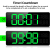 Fuloon digital wall clock with large 13-inch display and remote control