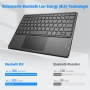 Fintie kabellose Bluetooth-Tastatur mit Touchpad und deutschem Layout