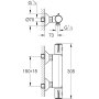 Thermostatic shower mixer GROHE Grohtherm 800