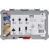 A set of professional router bits from Bosch Professional with 6 parts (for wood, shaft diameter 6 mm, accessories for routing)