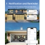 Meross Smart WiFi garage door opener works with Apple HomeKit, APP control, compatible with Alexa, Google Assistant and SmartThings, no hub required