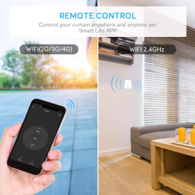 Etersky Smart WiFi roller shutter switch. Touchpad, remote control and timer via the SmartLife application