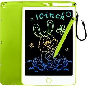 Richgv LCD-Schreibtablett, 10-Zoll-Kindertafel, magnetisches Whiteboard für Kinder, elektronisches Spielzeug zum Zeichnen und Lernen (grün)