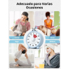LIORQUE Visual Timer, Rechargeable Kids Timer with Silicone Case, 60 Minute Countdown Timer, Time Management Tool for Kids and Adults (Light Blue)