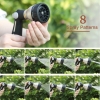 FANHAO Metall-Spritzpistole Gardena Pistole, Robuste Hochdruckdüse mit 8 Sprühmustern, Daumensteuerung, Ein-Aus-Ventil für Gartenbewässerung