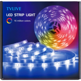 LED strip 20 m with remote control, timer setting, brightness adjustment
