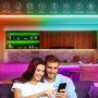 Mexllex 10m LED Strip (1 Roll) Bluetooth RGB LED Strip with App Control