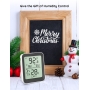 Govee Thermometer Hygrometer, Accurate Indoor Temperature and Humidity Sensor with Notification Alarm, LCD Bluetooth Temperature and Humidity Display with Data Storage for Home, Garage, Greenhouse, Wine Cellar.