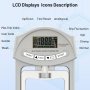 Electronic hand dynamometer, 90 kg, load capacity 200 kg, with 19 sets of single discs