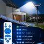 Kingwen 400W Solar Street Light with Dusk Sensor Cool White Color