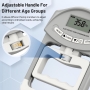 Electronic hand dynamometer, 90 kg, load capacity 200 kg, with 19 sets of single discs