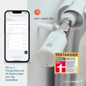 TERMOSTATO IP PARA EL HOGAR EVO RADIADOR (HMIP-ETRV-E), 155105A0