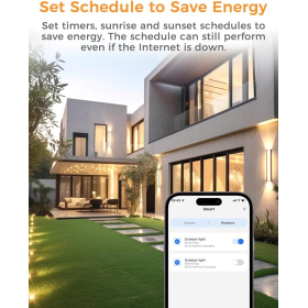 Wasserdichte Refoss WLAN-Außensteckdose mit Apple HomeKit und Fernbedienung