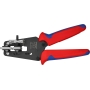 Knipex precision wire stripper with burnished shaped blades, with multi-component sleeves 195 mm 12 12 10