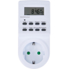 UNITEC Digital Weekly Timer, Indoor, Daily and Weekly Programming, LCD Screen, White
